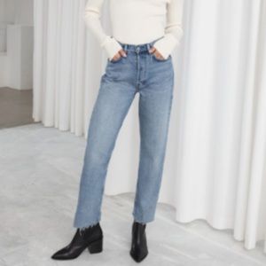& Other Stories Mid Rise Straight Leg Jeans